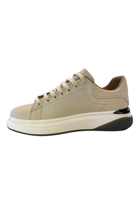 Bekir Çakı Echtes Leder Herren Grau Sneakers & Sportschuhe