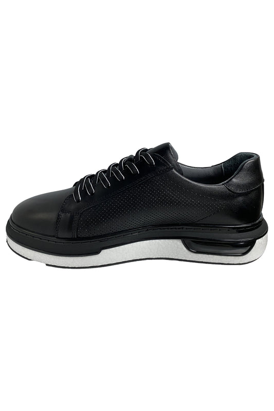 Bekir Çakı Hakiki Deri Erkek Siyah Sneakers & Spor Ayakkabı