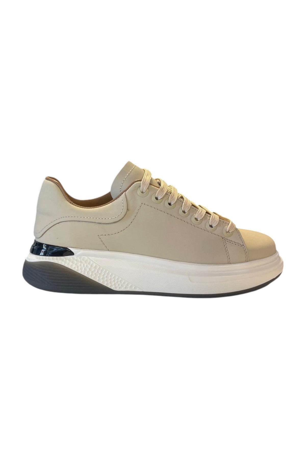 Bekir Çakı Hakiki Deri Erkek Bej Sneakers & Spor Ayakkabı
