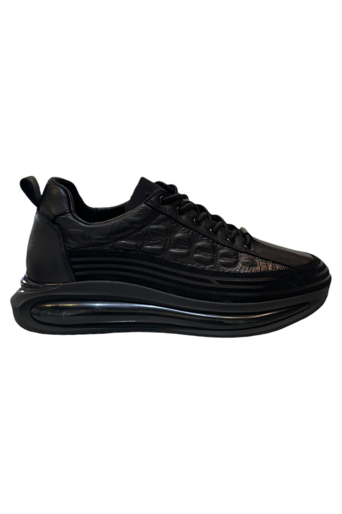 Bekir Çakı Echtes Leder Herren Schwarz Sneakers & Sportschuhe