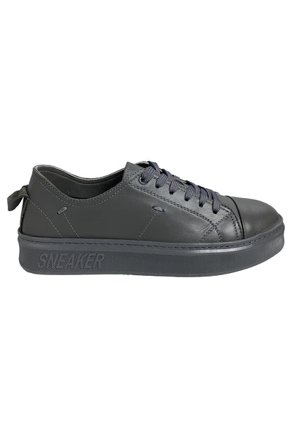 Bekir Çakı Hakiki Deri Erkek Gri Sneakers & Spor Ayakkabı