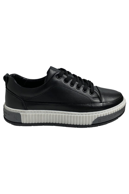 Bekir Çakı Hakiki Deri Erkek Siyah Sneakers & Spor Ayakkabı