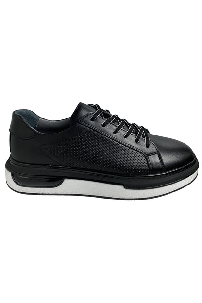 Bekir Çakı Hakiki Deri Erkek Siyah Sneakers & Spor Ayakkabı