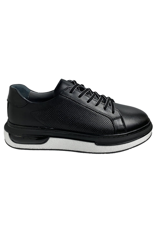 Bekir Çakı Hakiki Deri Erkek Siyah Sneakers & Spor Ayakkabı