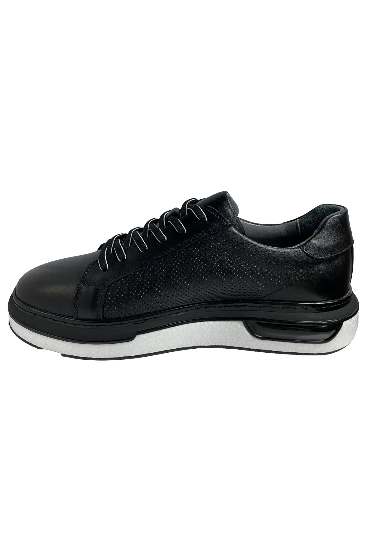 Bekir Çakı Hakiki Deri Erkek Siyah Sneakers & Spor Ayakkabı