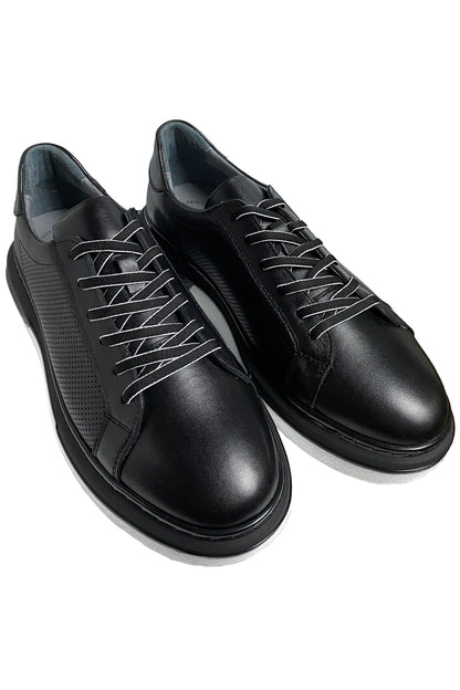 Bekir Çakı Hakiki Deri Erkek Siyah Sneakers & Spor Ayakkabı