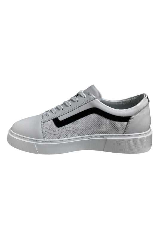 Bekir Çakı Echtes Leder Herren Grau Sneakers & Sportschuhe