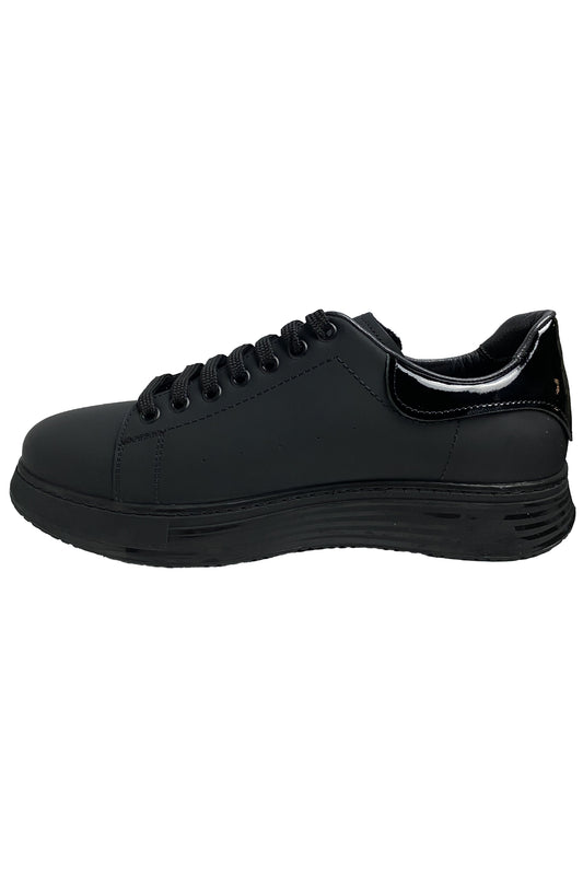 Bekir Çakı Hakiki Deri Erkek Siyah Sneakers & Spor Ayakkabı