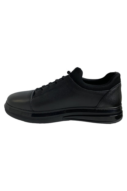 Bekir Çakı Echtes Leder Herren Schwarz Sneakers & Sportschuhe