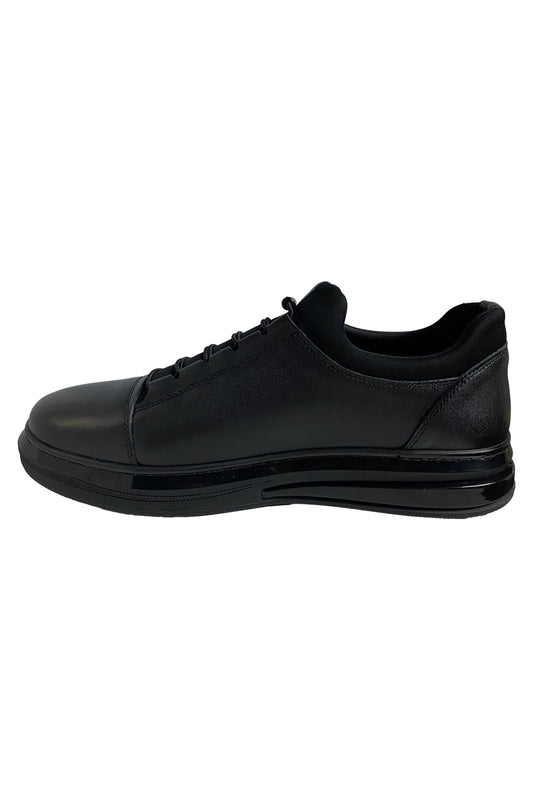 Bekir Çakı Hakiki Deri Erkek Siyah Sneakers & Spor Ayakkabı