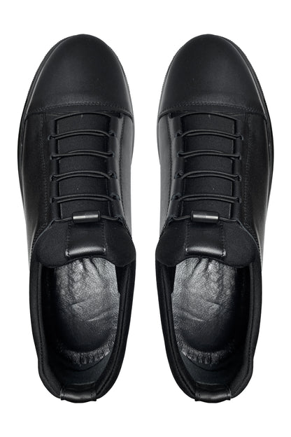 Bekir Çakı Echtes Leder Herren Schwarz Sneakers & Sportschuhe