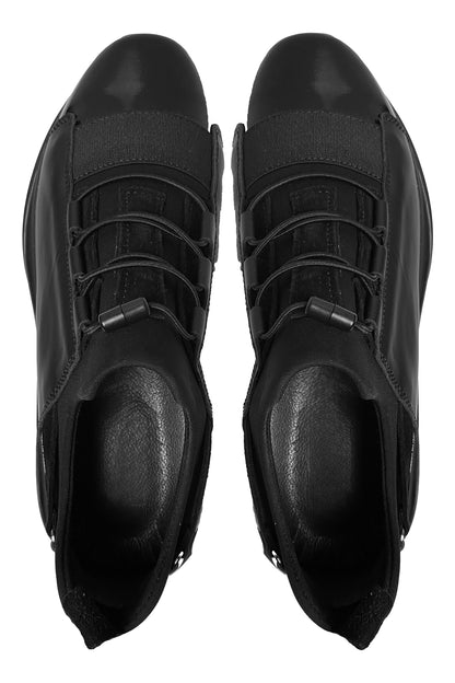 Bekir Çakı Hakiki Deri Erkek Siyah Sneakers & Spor Ayakkabı