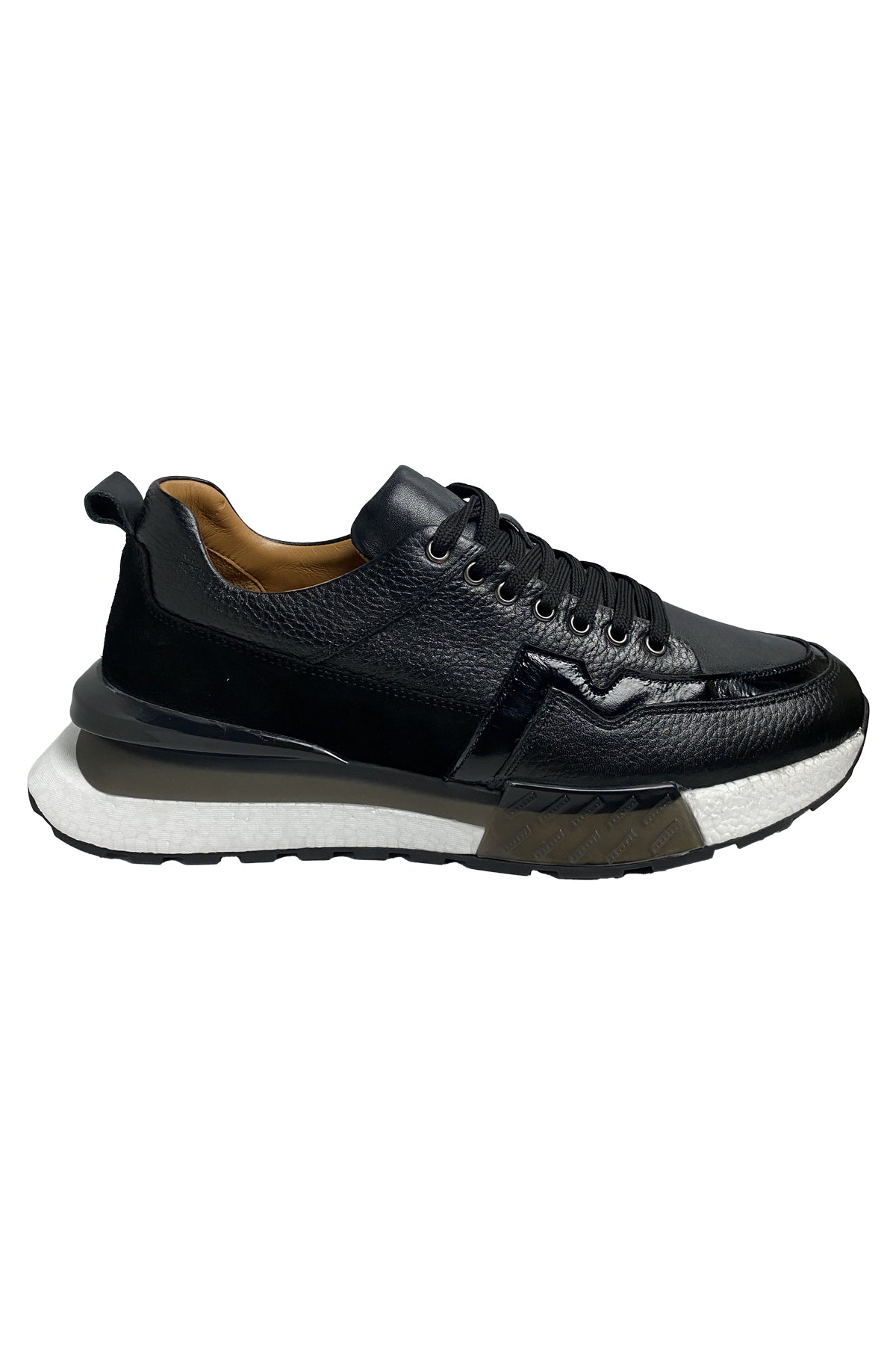 Bekir Çakı Hakiki Deri Erkek Siyah Sneakers & Spor Ayakkabı