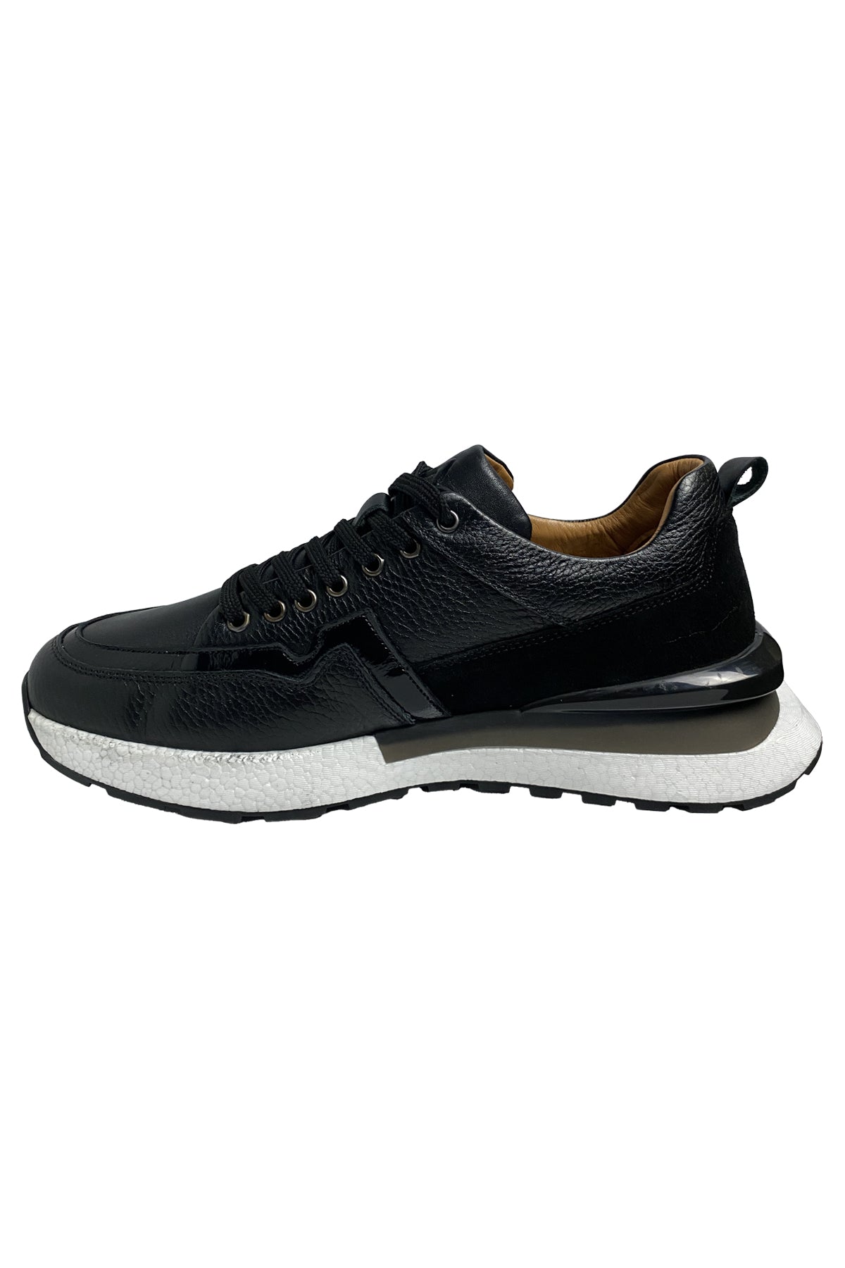 Bekir Çakı Hakiki Deri Erkek Siyah Sneakers & Spor Ayakkabı