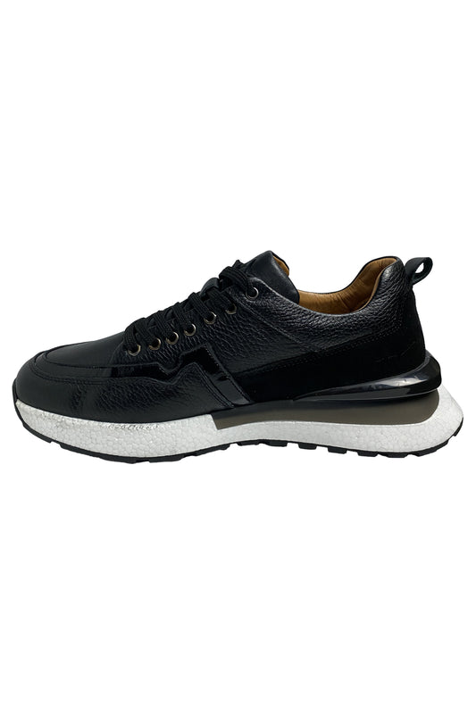 Bekir Çakı Hakiki Deri Erkek Siyah Sneakers & Spor Ayakkabı